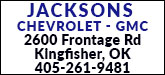 Jacksons Chevrolet GMC Sponsorship Banner