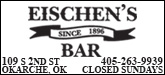 Eischen's Bar Sponsorship Banner